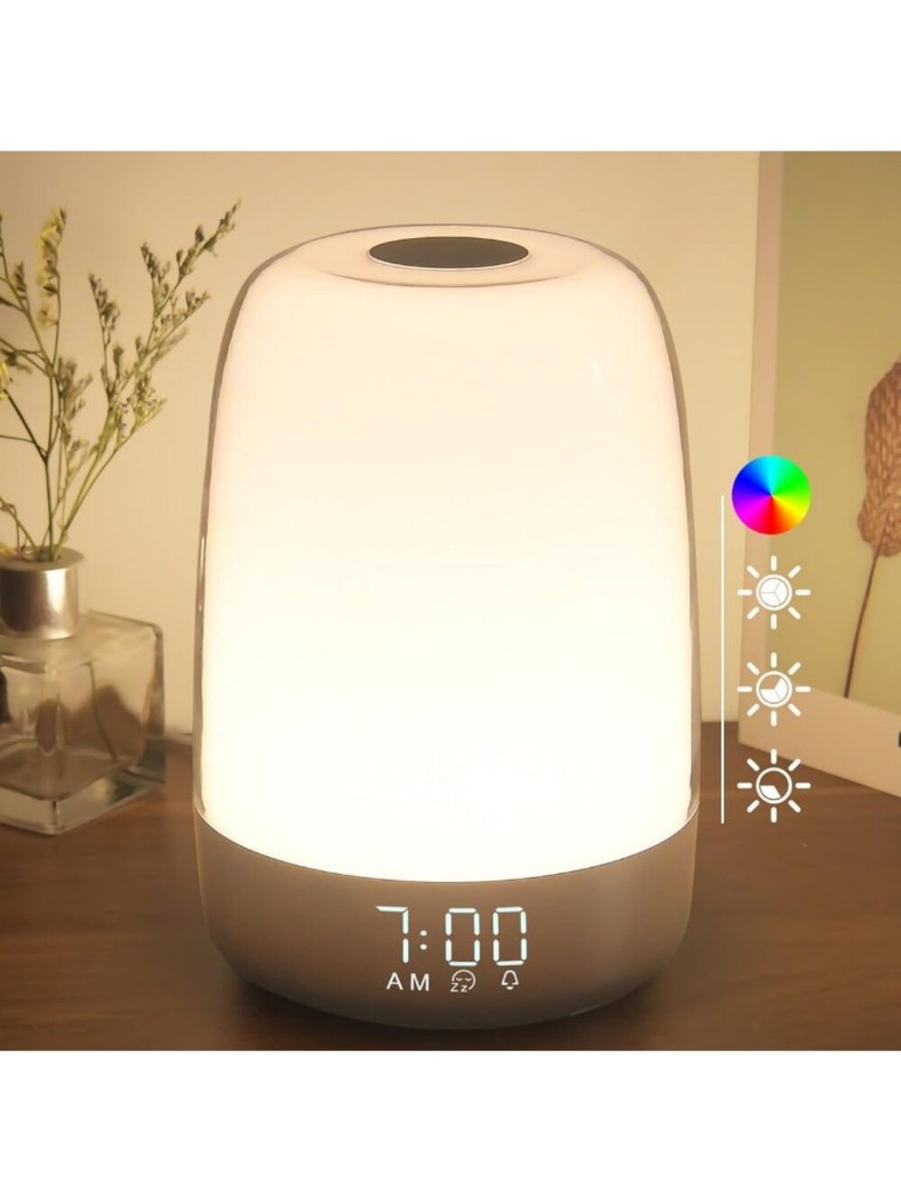 Sunrise Alarm Clock with Night Light for Bedrooms - Gentle Wake-Up & Relaxation